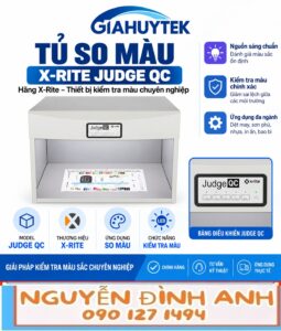 Tủ so màu X-Rite Judge QC hướng dẫn sử dụng và kiểm tra màu vật liệu