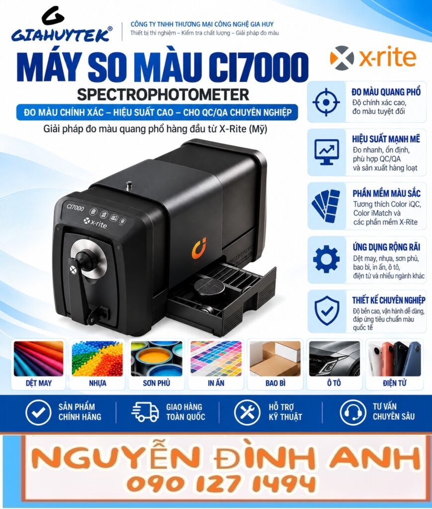 Máy so màu quang phổ để bàn X-Rite Ci7000 – Nguyễn Đình Anh
